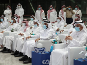 Delegates attend the inaugural ceremony for WTTCO in Riyadh. KSA