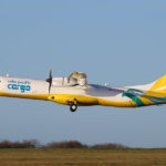 A Cebu Pacific freighter in flight