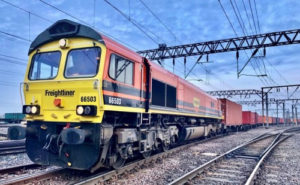 Train 66503 with containers-supplied
