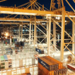 A nocturnal view of DP World's Jebel Ali Port