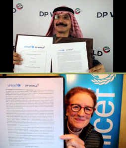The DP World-UNICEF virtual signing ceremony