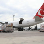 A Turkish Cargo freighter on the tarmac