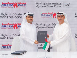 Ajman Free Zone and BrakeFire MoU signing ceremony