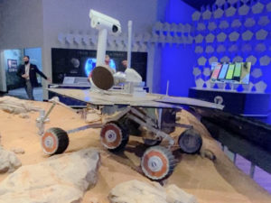 A replica of NASA’s Mars “Opportunity” Rover